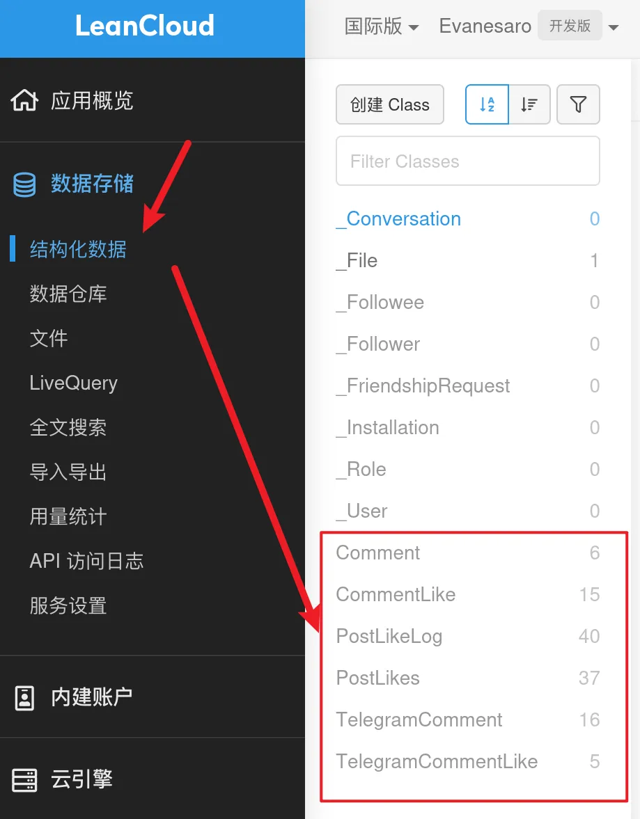 数据存储 -> 结构化数据